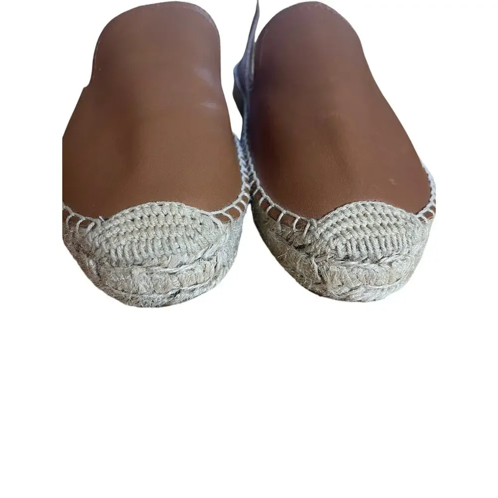 Soludos | Women's Size 9 Leather Espadrilles Brown